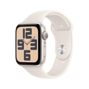 Watch SE (2nd Gen, 2023) [GPS 44mm] Smartwatch with Starlight Aluminum Case with Starlight Sport Band.