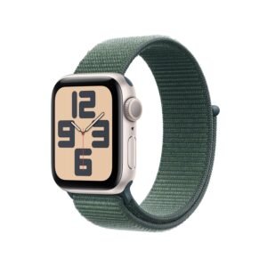 Watch SE (2nd Gen, 2023) [GPS 40mm] Smartwatch with Starlight Aluminum Case with Lake Green